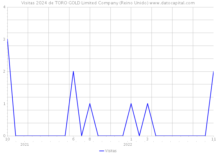 Visitas 2024 de TORO GOLD Limited Company (Reino Unido) 