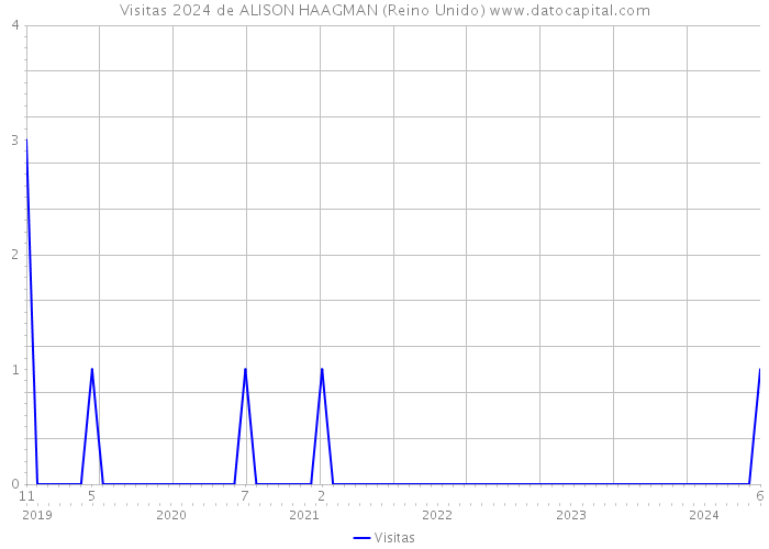 Visitas 2024 de ALISON HAAGMAN (Reino Unido) 