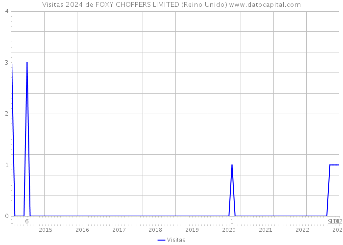 Visitas 2024 de FOXY CHOPPERS LIMITED (Reino Unido) 