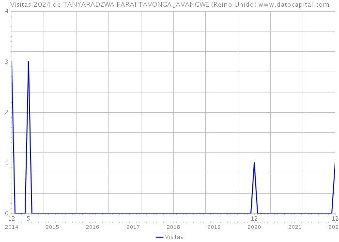 Visitas 2024 de TANYARADZWA FARAI TAVONGA JAVANGWE (Reino Unido) 