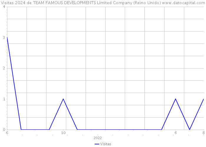 Visitas 2024 de TEAM FAMOUS DEVELOPMENTS Limited Company (Reino Unido) 