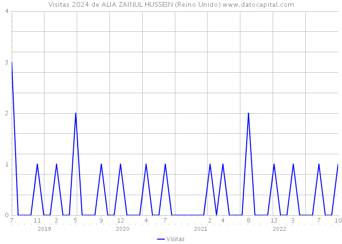 Visitas 2024 de ALIA ZAINUL HUSSEIN (Reino Unido) 