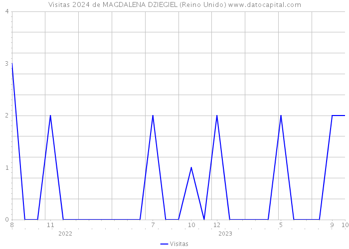 Visitas 2024 de MAGDALENA DZIEGIEL (Reino Unido) 