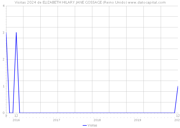 Visitas 2024 de ELIZABETH HILARY JANE GOSSAGE (Reino Unido) 