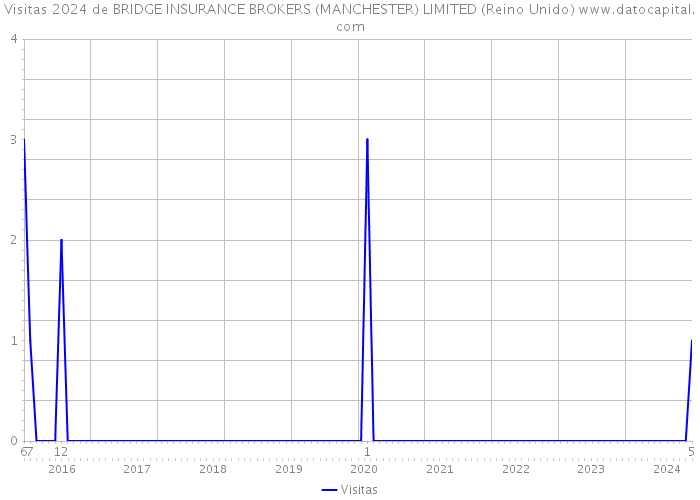 Visitas 2024 de BRIDGE INSURANCE BROKERS (MANCHESTER) LIMITED (Reino Unido) 