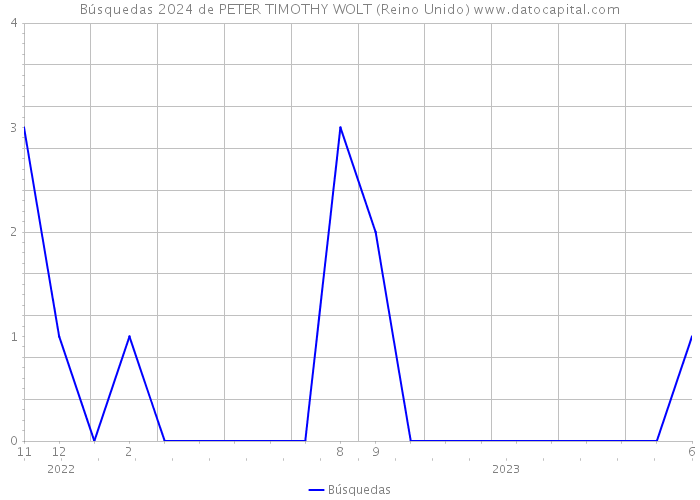 Búsquedas 2024 de PETER TIMOTHY WOLT (Reino Unido) 