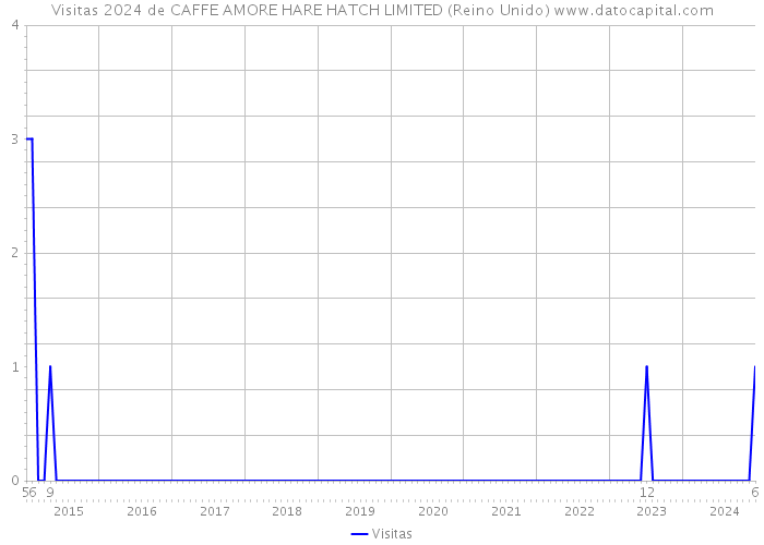 Visitas 2024 de CAFFE AMORE HARE HATCH LIMITED (Reino Unido) 