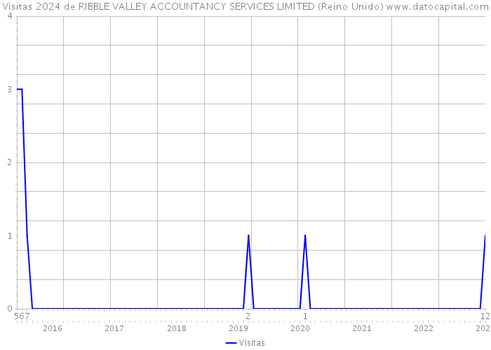 Visitas 2024 de RIBBLE VALLEY ACCOUNTANCY SERVICES LIMITED (Reino Unido) 