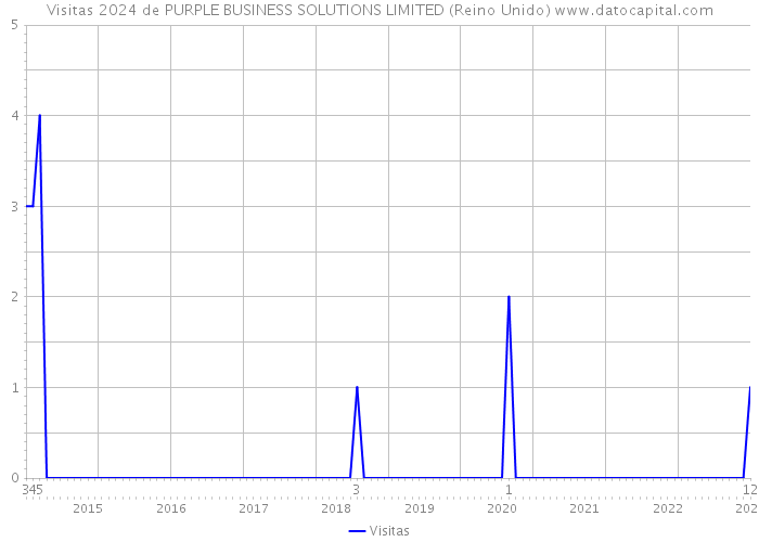 Visitas 2024 de PURPLE BUSINESS SOLUTIONS LIMITED (Reino Unido) 