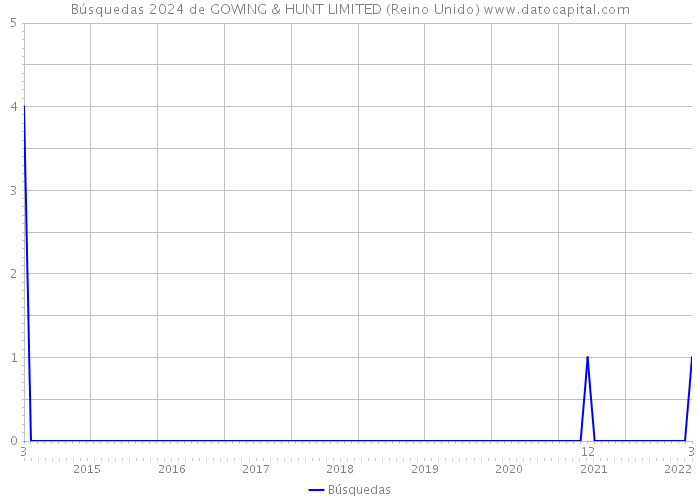 Búsquedas 2024 de GOWING & HUNT LIMITED (Reino Unido) 