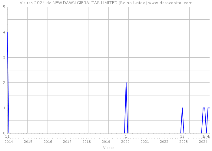 Visitas 2024 de NEW DAWN GIBRALTAR LIMITED (Reino Unido) 