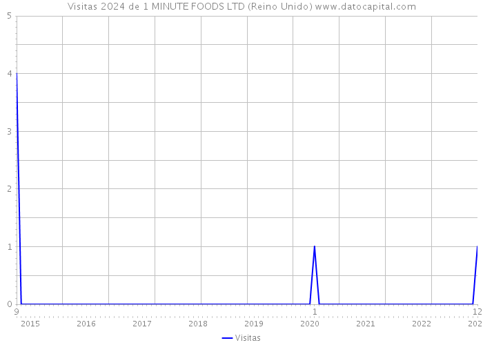 Visitas 2024 de 1 MINUTE FOODS LTD (Reino Unido) 