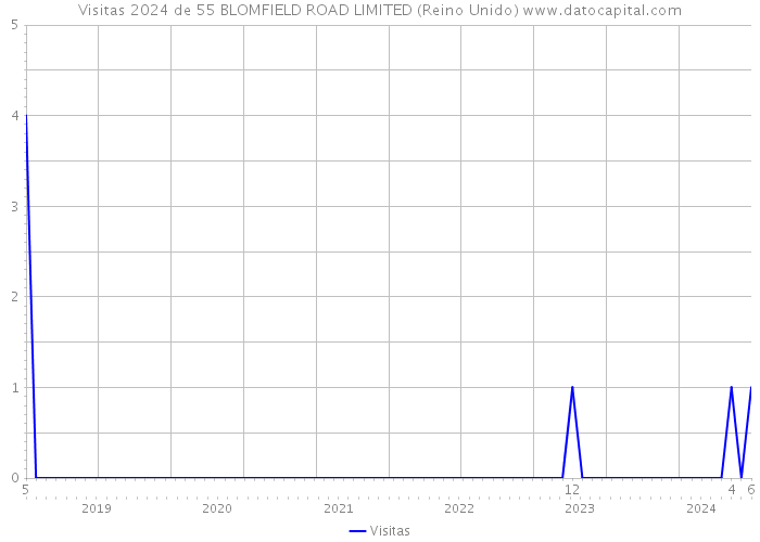 Visitas 2024 de 55 BLOMFIELD ROAD LIMITED (Reino Unido) 