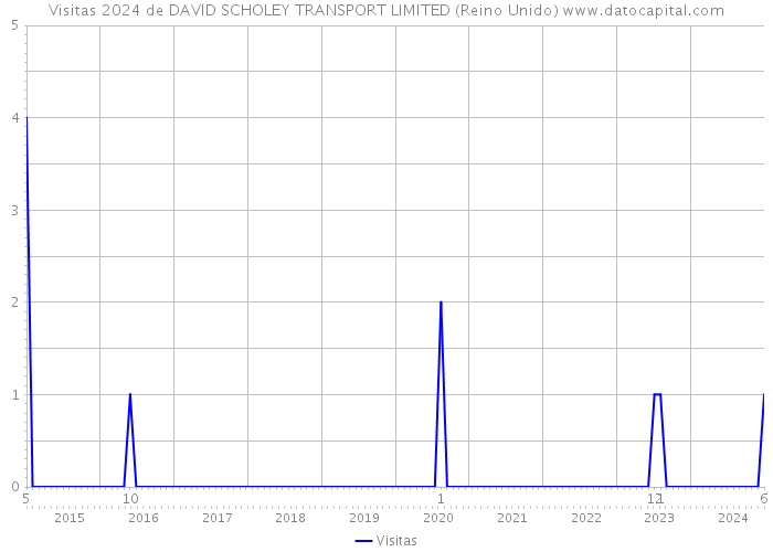 Visitas 2024 de DAVID SCHOLEY TRANSPORT LIMITED (Reino Unido) 