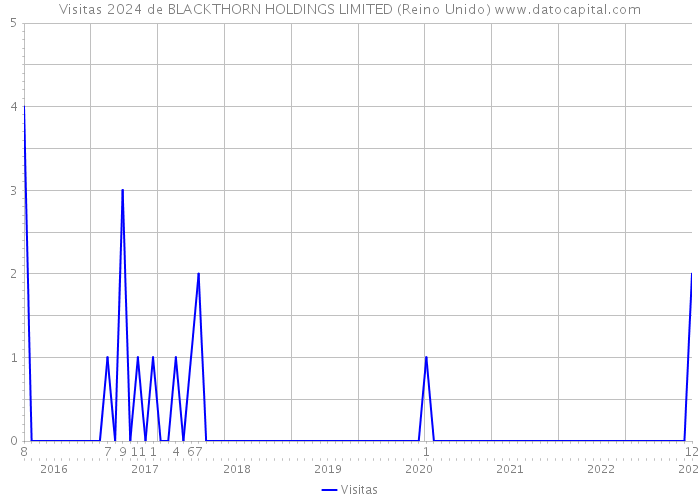 Visitas 2024 de BLACKTHORN HOLDINGS LIMITED (Reino Unido) 
