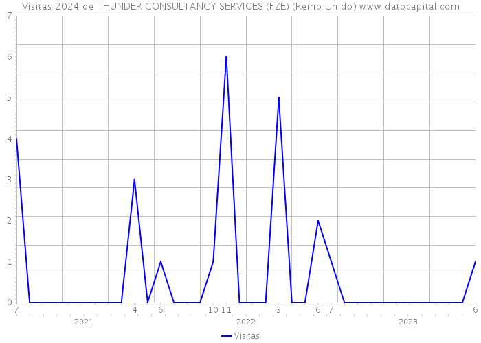 Visitas 2024 de THUNDER CONSULTANCY SERVICES (FZE) (Reino Unido) 