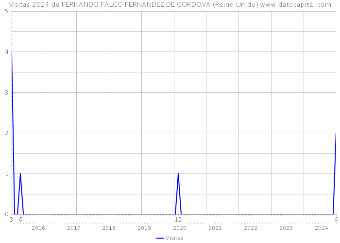 Visitas 2024 de FERNANDO FALCO FERNANDEZ DE CORDOVA (Reino Unido) 