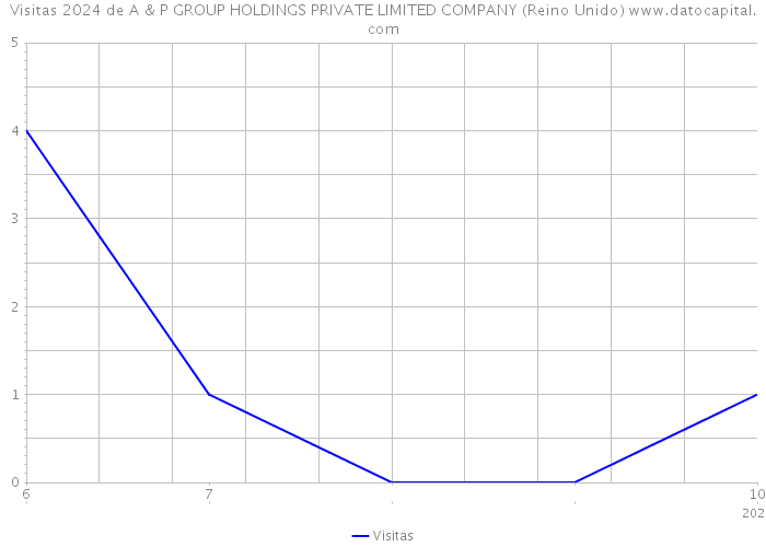 Visitas 2024 de A & P GROUP HOLDINGS PRIVATE LIMITED COMPANY (Reino Unido) 