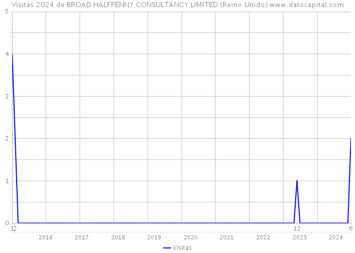 Visitas 2024 de BROAD HALFPENNY CONSULTANCY LIMITED (Reino Unido) 