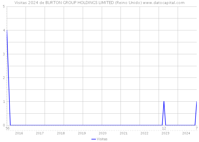 Visitas 2024 de BURTON GROUP HOLDINGS LIMITED (Reino Unido) 