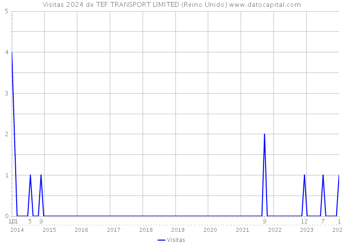 Visitas 2024 de TEF TRANSPORT LIMITED (Reino Unido) 
