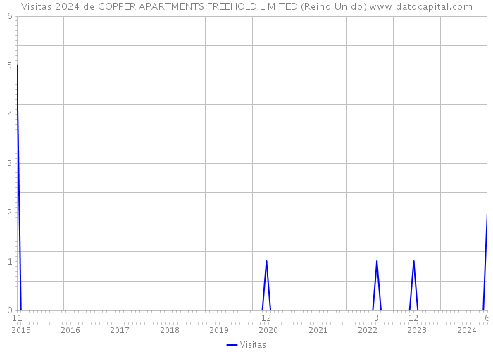 Visitas 2024 de COPPER APARTMENTS FREEHOLD LIMITED (Reino Unido) 