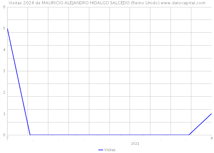 Visitas 2024 de MAURICIO ALEJANDRO HIDALGO SALCEDO (Reino Unido) 