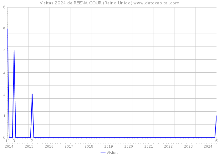 Visitas 2024 de REENA GOUR (Reino Unido) 