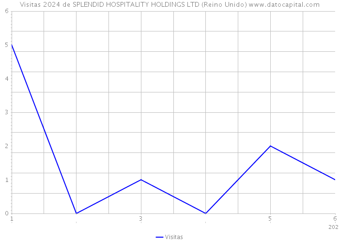 Visitas 2024 de SPLENDID HOSPITALITY HOLDINGS LTD (Reino Unido) 