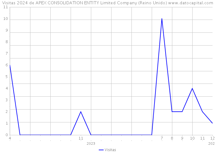 Visitas 2024 de APEX CONSOLIDATION ENTITY Limited Company (Reino Unido) 