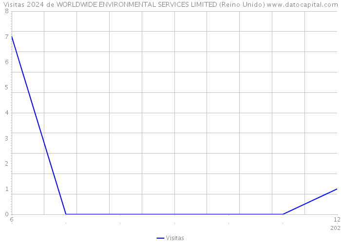 Visitas 2024 de WORLDWIDE ENVIRONMENTAL SERVICES LIMITED (Reino Unido) 