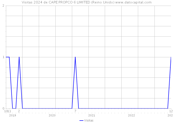 Visitas 2024 de CAPE PROPCO 6 LIMITED (Reino Unido) 
