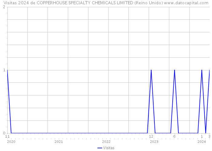 Visitas 2024 de COPPERHOUSE SPECIALTY CHEMICALS LIMITED (Reino Unido) 