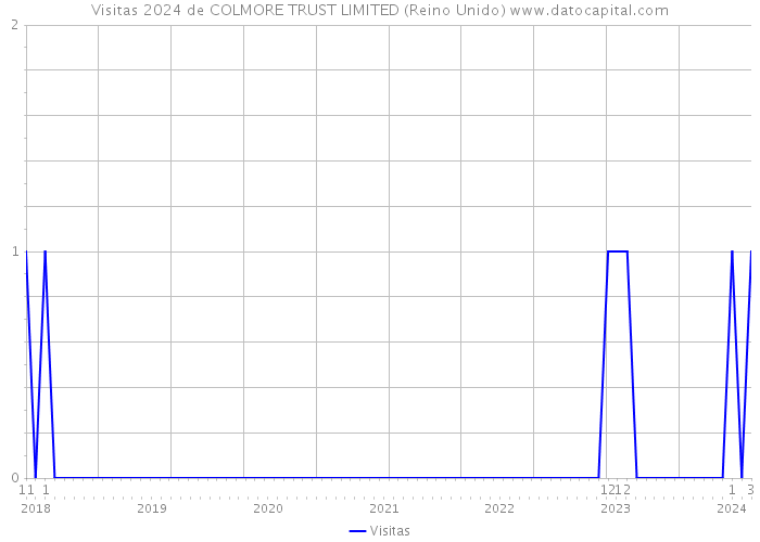 Visitas 2024 de COLMORE TRUST LIMITED (Reino Unido) 