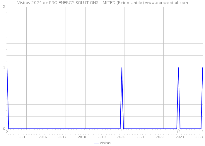 Visitas 2024 de PRO ENERGY SOLUTIONS LIMITED (Reino Unido) 