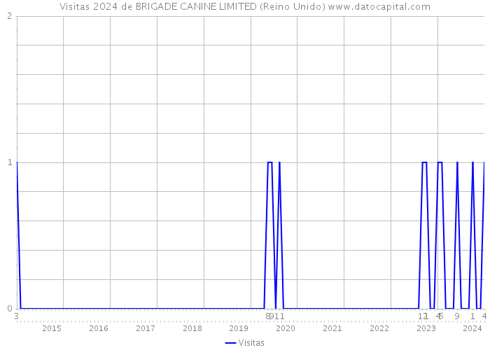 Visitas 2024 de BRIGADE CANINE LIMITED (Reino Unido) 