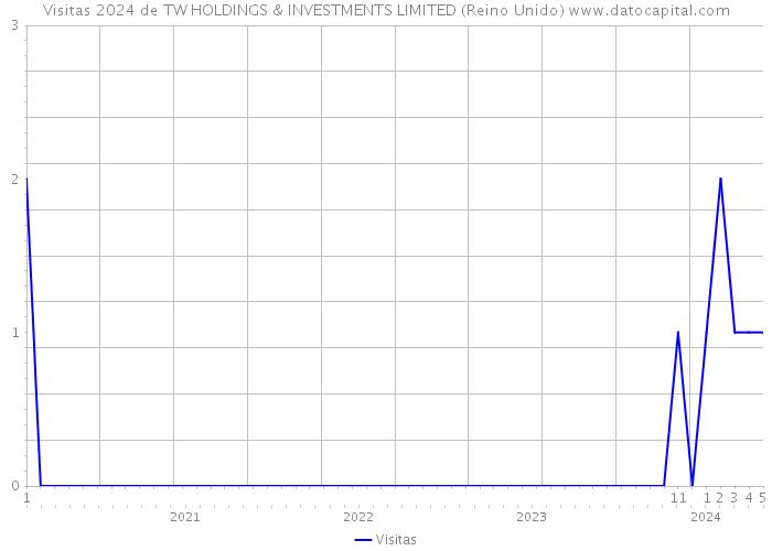 Visitas 2024 de TW HOLDINGS & INVESTMENTS LIMITED (Reino Unido) 