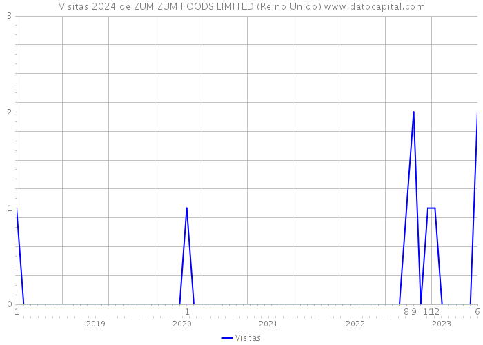 Visitas 2024 de ZUM ZUM FOODS LIMITED (Reino Unido) 