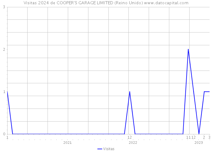 Visitas 2024 de COOPER'S GARAGE LIMITED (Reino Unido) 