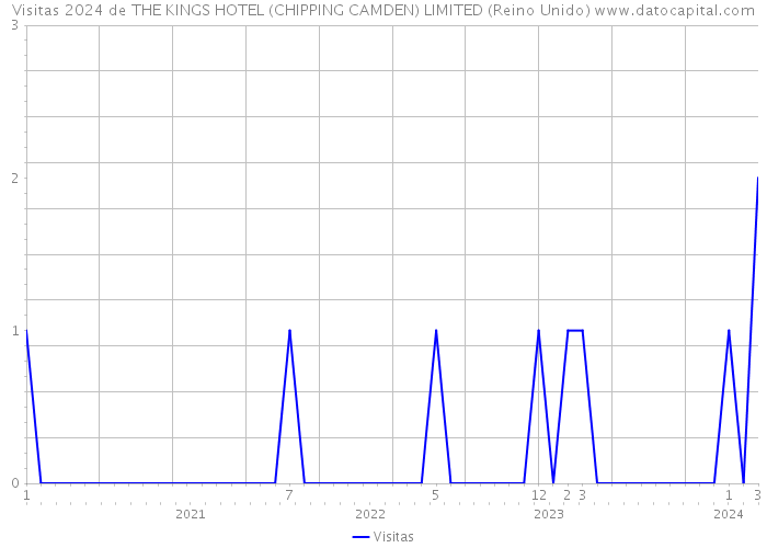 Visitas 2024 de THE KINGS HOTEL (CHIPPING CAMDEN) LIMITED (Reino Unido) 