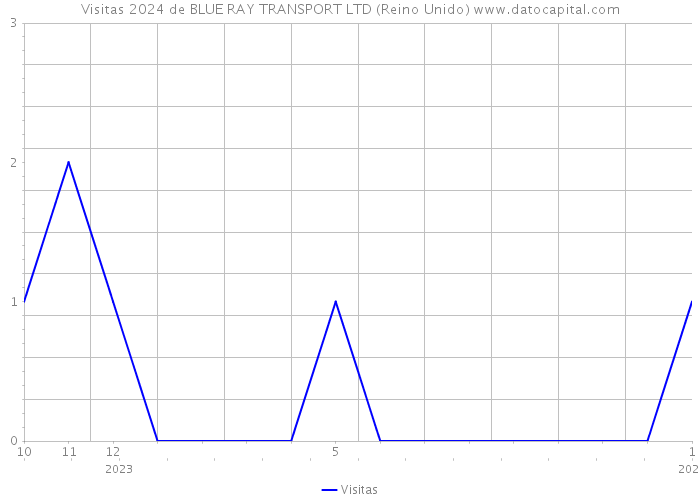 Visitas 2024 de BLUE RAY TRANSPORT LTD (Reino Unido) 