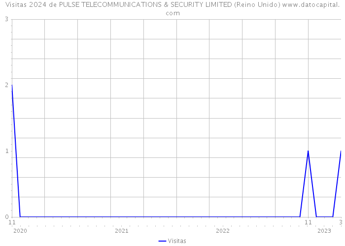 Visitas 2024 de PULSE TELECOMMUNICATIONS & SECURITY LIMITED (Reino Unido) 
