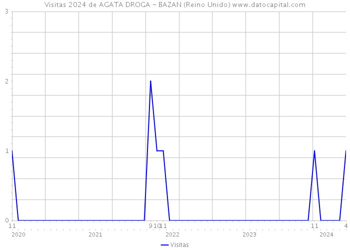 Visitas 2024 de AGATA DROGA - BAZAN (Reino Unido) 