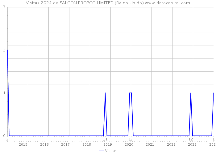 Visitas 2024 de FALCON PROPCO LIMITED (Reino Unido) 