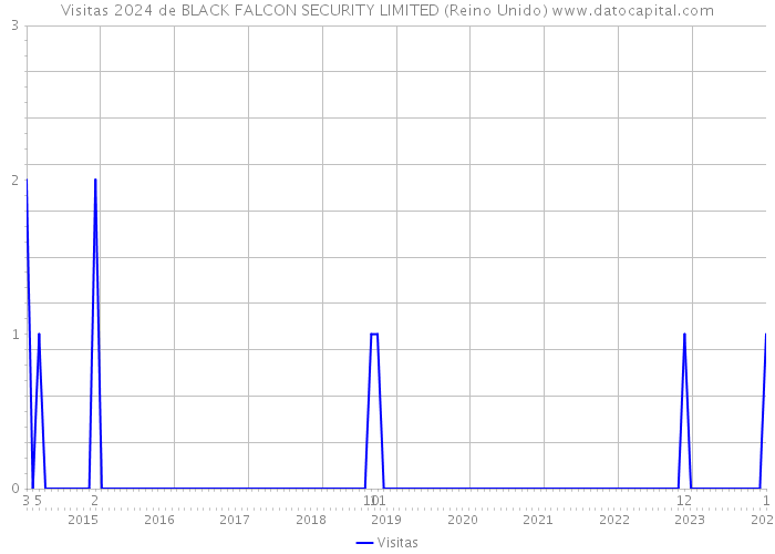 Visitas 2024 de BLACK FALCON SECURITY LIMITED (Reino Unido) 