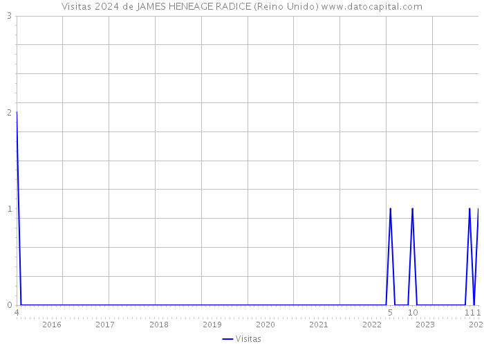 Visitas 2024 de JAMES HENEAGE RADICE (Reino Unido) 