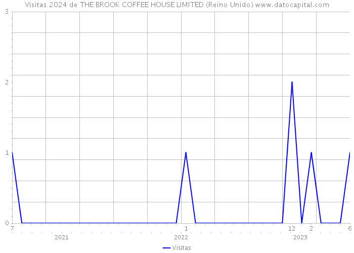 Visitas 2024 de THE BROOK COFFEE HOUSE LIMITED (Reino Unido) 