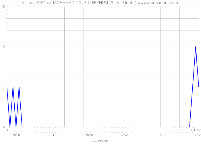 Visitas 2024 de MOHAMAD TOUFIC BEYHUM (Reino Unido) 