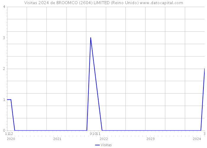 Visitas 2024 de BROOMCO (2604) LIMITED (Reino Unido) 