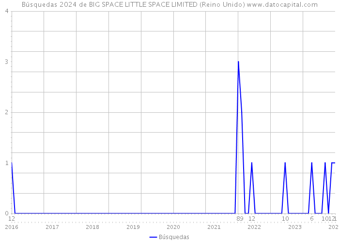 Búsquedas 2024 de BIG SPACE LITTLE SPACE LIMITED (Reino Unido) 
